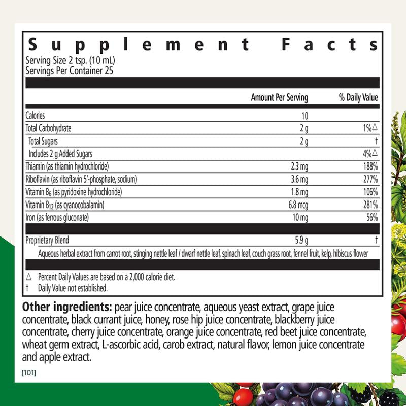 Floradix Iron & Herbs, Liquid Iron Supplement